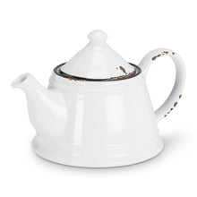 Load image into Gallery viewer, enamel look tea pot