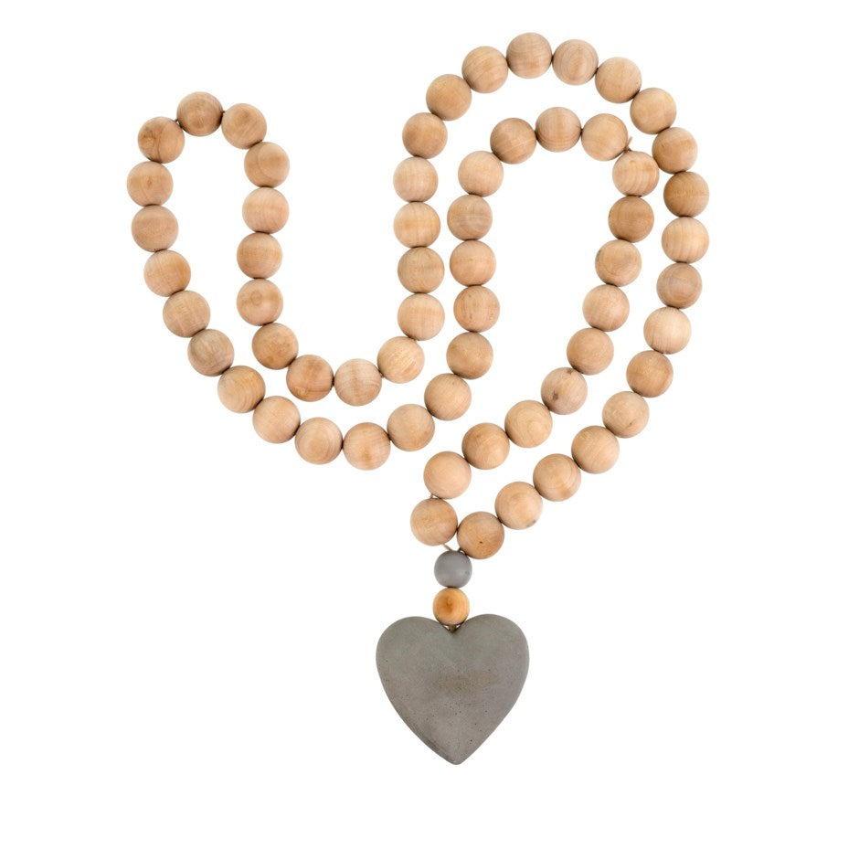Concrete Heart Prayer Beads