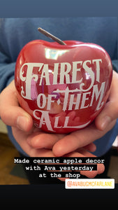 Ceramic Apple Decor - Fairest of Them All