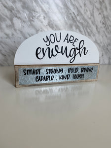 Mental Health Shelf Sign (with metal)