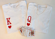 Load image into Gallery viewer, Couple Tee: King &amp; Queen of Hearts ♥️ Set